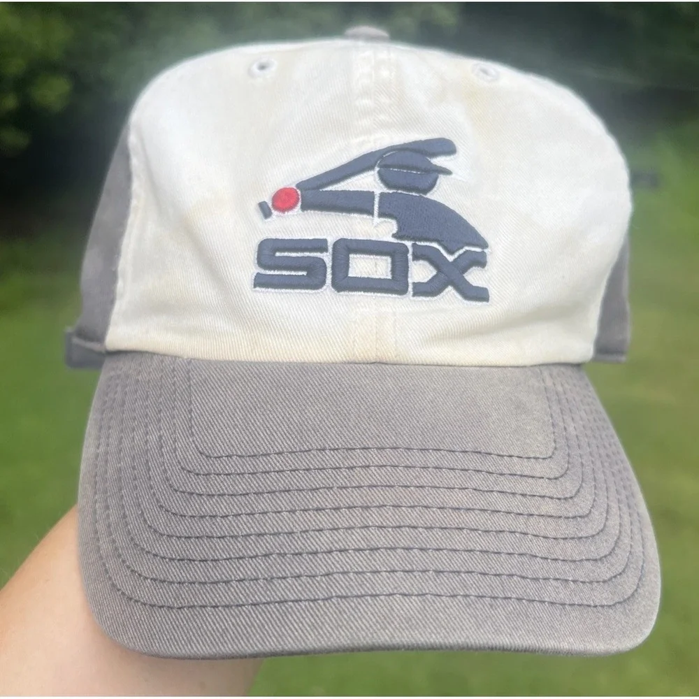 Chicago White Sox 47 Twins Cooperstown Collection Strapback Hat Distressed MLB